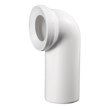 Bruckner - 90° toilettilslutningsbøjning 11 cm hvid