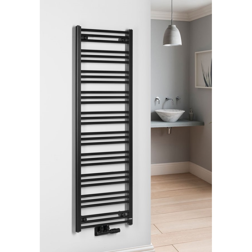 Bruckner - Badeværelsesradiator ALBRECHT 657W/230V 50x157 cm mat sort