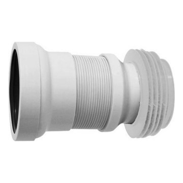 Bruckner - Fleksibel toilettilslutning 21-33 cm hvid
