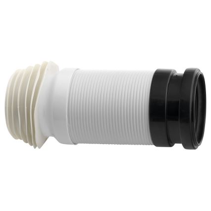 Bruckner - Fleksibel toilettilslutning 45 cm hvid/sort