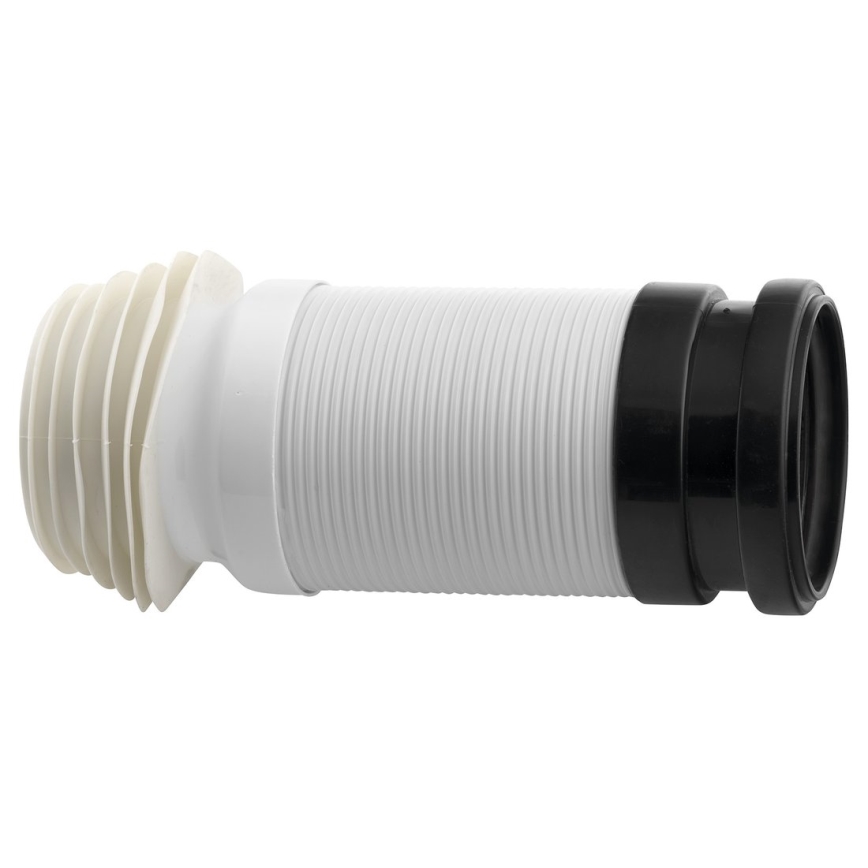 Bruckner - Fleksibel toilettilslutning 45 cm hvid/sort