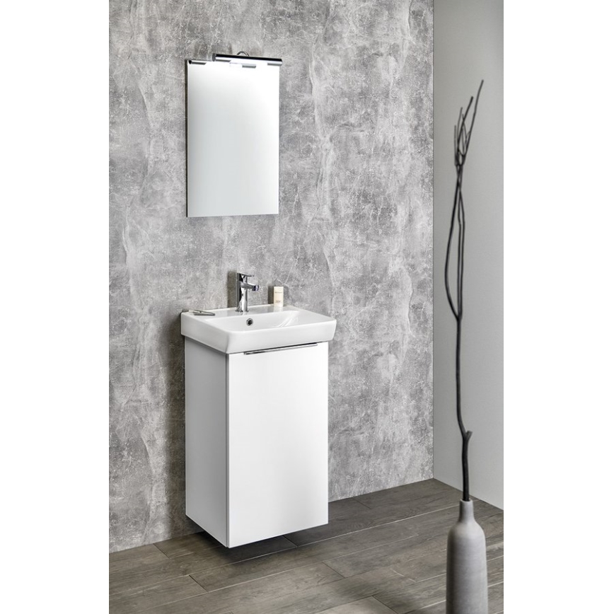 Bruckner - Indbygget vask NEON 45x41,5 cm keramik/hvid