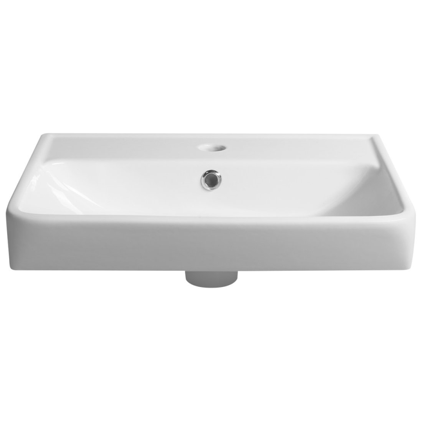 Bruckner - Indbygget vask NEON 45x41,5 cm keramik/hvid