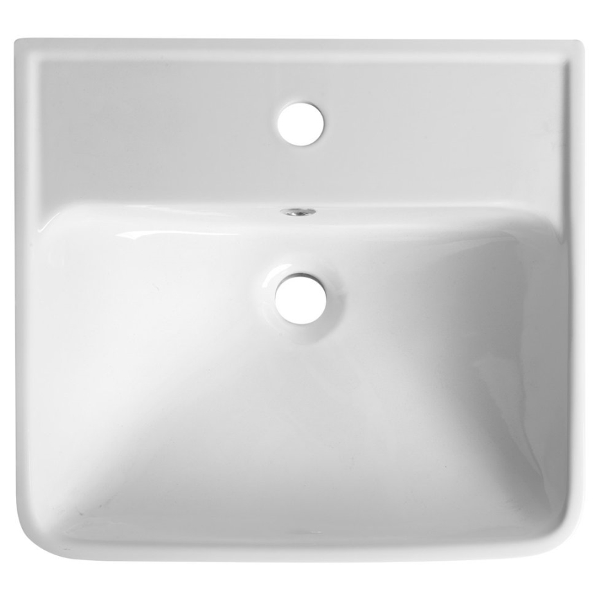 Bruckner - Indbygget vask NEON 50x41,5 cm keramik/hvid