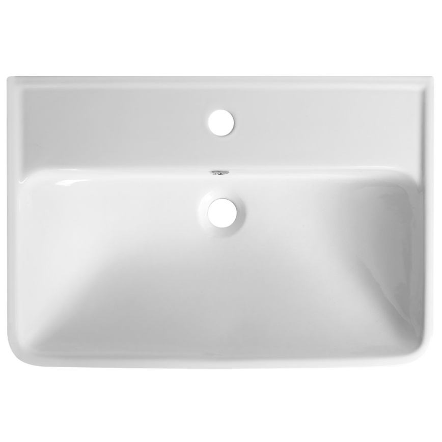 Bruckner - Indbygget vask NEON 60x41,5 cm keramik/hvid