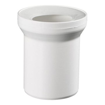 Bruckner - Lige tilslutningsstykke til toilet 25 cm hvid