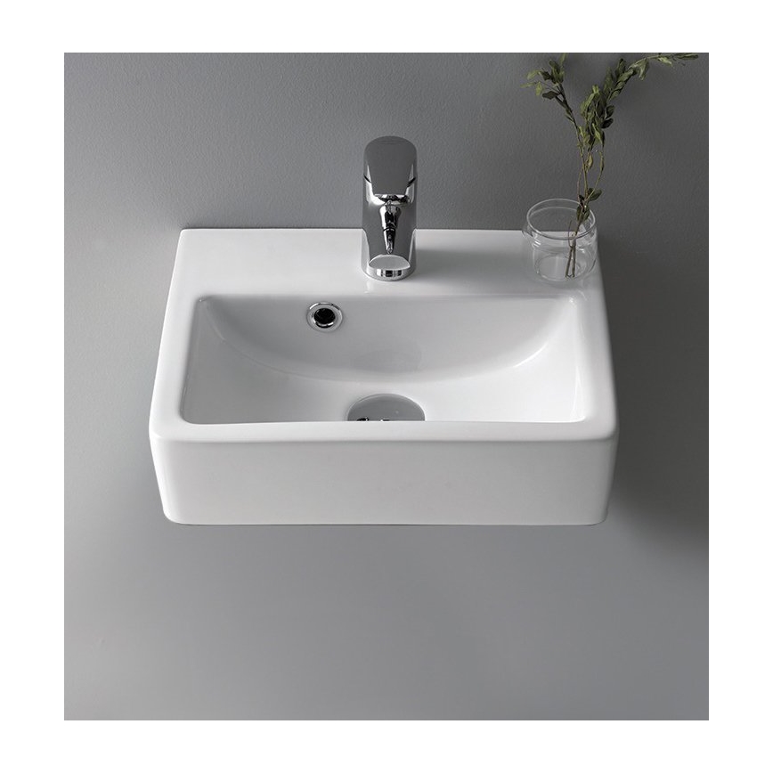 Bruckner - Vask NOAM 37,5x28 cm keramik/hvid