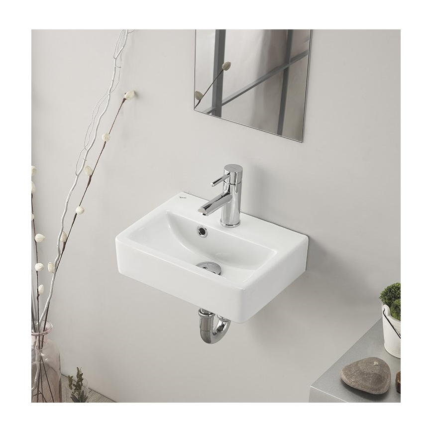 Bruckner - Vask NOAM 37,5x28 cm keramik/hvid