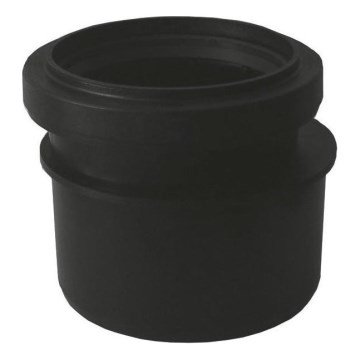 Bruckner - Reduktionsmuffe lav diameter 11 cm sort