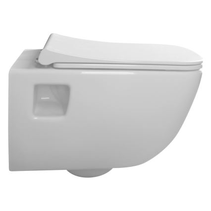 Bruckner - Rimless væghængt toilet WALTER keramik/hvid
