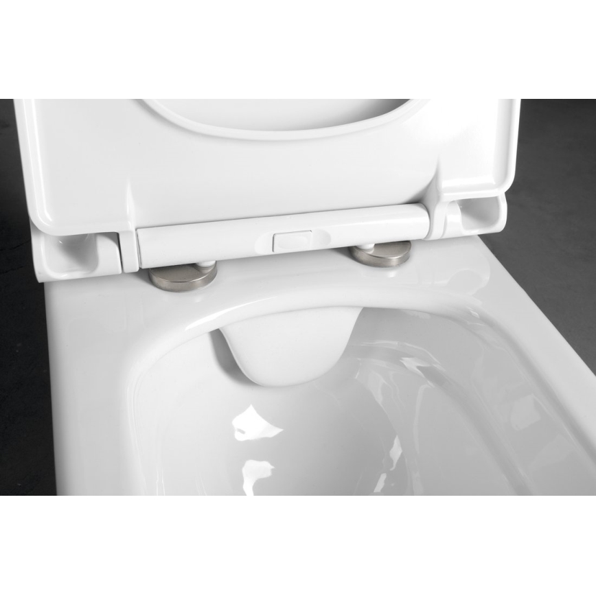 Bruckner - Rimless væghængt toilet WALTER keramik/hvid