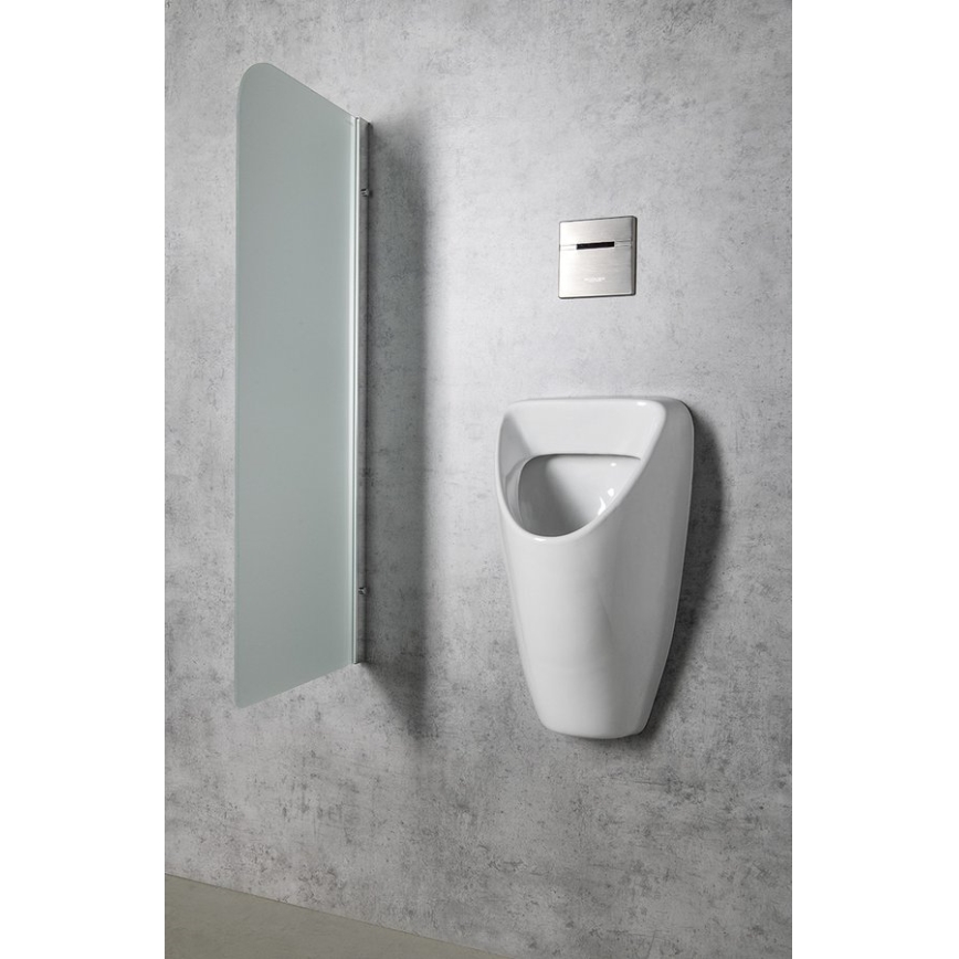 Bruckner - Urinal SCHWARN bagindløb, bagudløb keramik/hvid