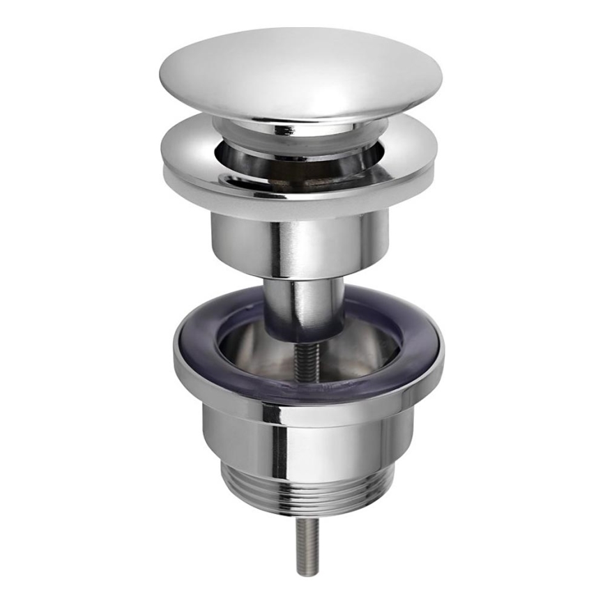 Bruckner - Vaskafløb uden overløb CLICK-CLACK diameter 6,4 cm skinnende krom