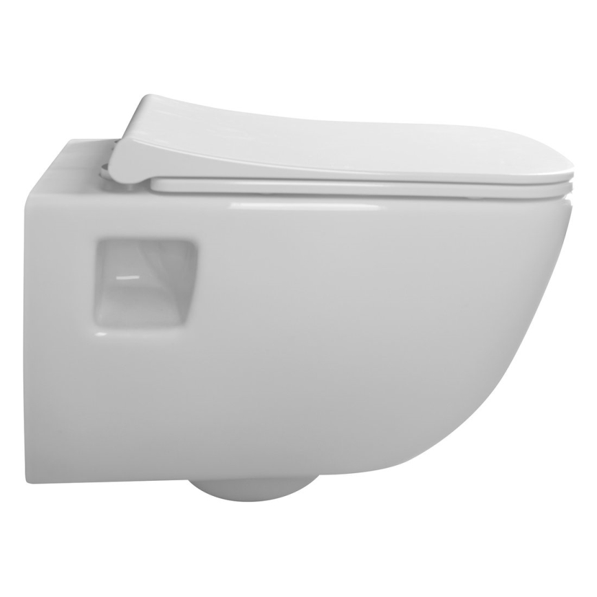 Bruckner - Væghængt toilet Rimless WALTER keramik/hvid