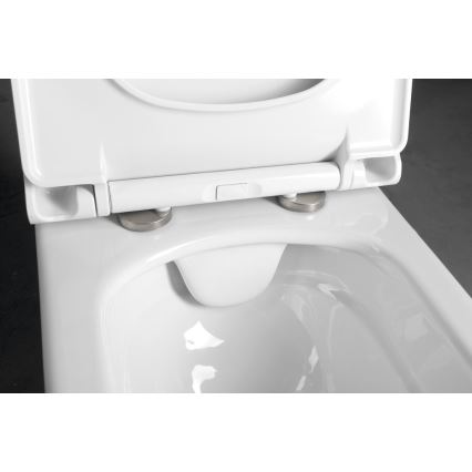 Bruckner - Væghængt toilet Rimless WALTER keramik/hvid