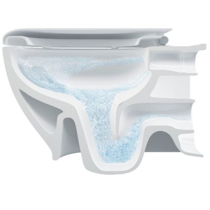 Bruckner - Væghængt toilet Rimless WALTER keramik/hvid