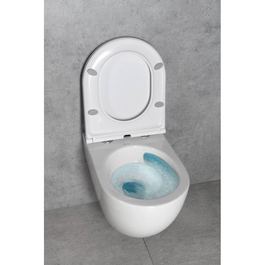 Bruckner - Væghængt toilet Vortex Rimless FULDA keramik/hvid