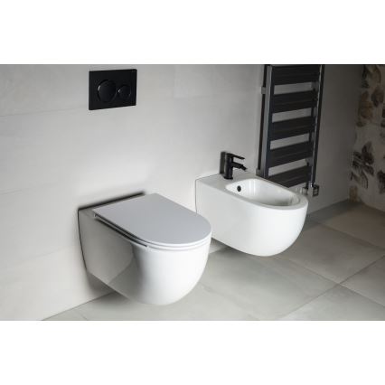 Bruckner - Væghængt toilet Vortex Rimless FULDA keramik/hvid