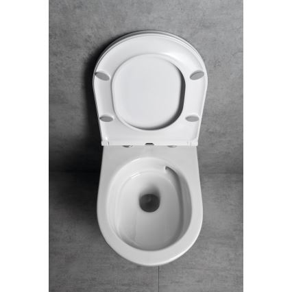 Bruckner - Væghængt toilet Vortex Rimless FULDA keramik/hvid