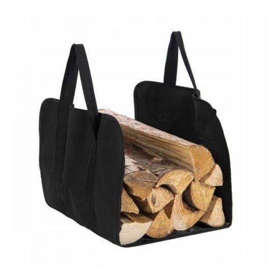 Brændetaske 100x45 cm sort