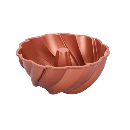 Bundtform KITCHISIMO 24 cm – vindmølledesign/kobberfarvet