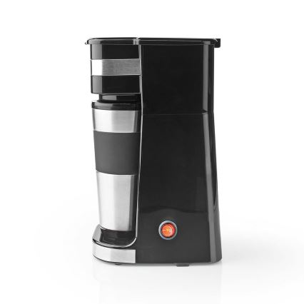 Butler - Én-kops kaffemaskine 0,4 l med medfølgende rejsekrus 750W/230V rustfrit stål/sort