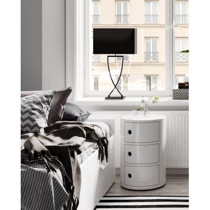 ByRydens - Bordlampe OMEGA 1xE27/5W/230V sort