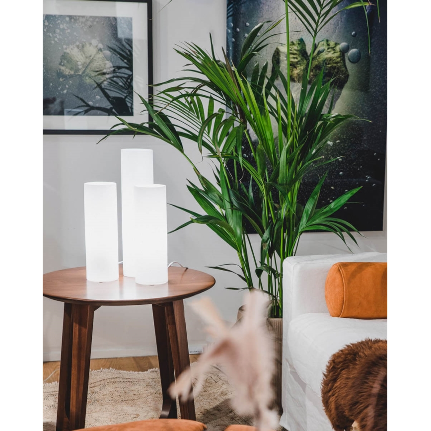 ByRydens - Bordlampe FLAKE 1xE27/8W/230V hvid