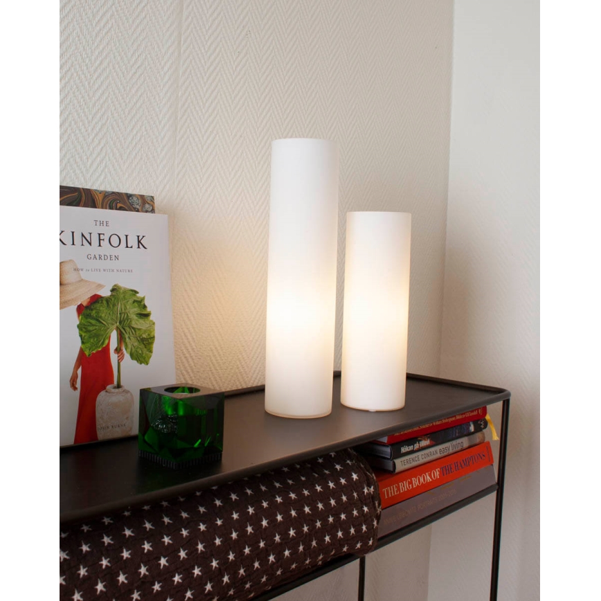 ByRydens - Bordlampe FLAKE 1xE27/8W/230V hvid