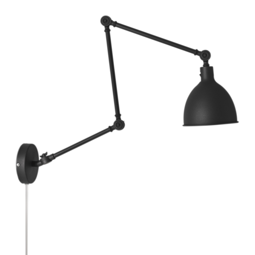 ByRydens - Væglampe dæmpbar BASAR 1xE27/5W/230V sort