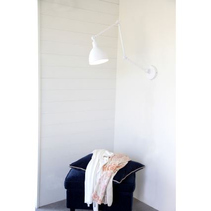 ByRydens - Væglampe dæmpbar BASAR 1xE27/5W/230V hvid