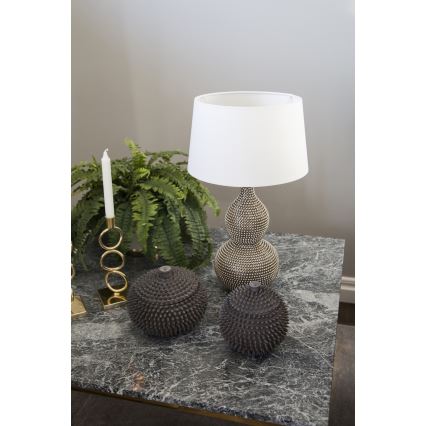 ByRydens - Bordlampe LOFTY 1xE27/5W/230V hvid/sølv