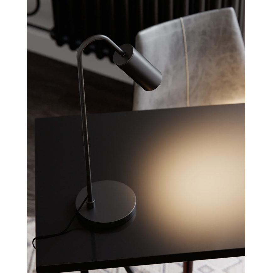 ByRydens - Bordlampe CURVE 1xGU10/7W/230V sort