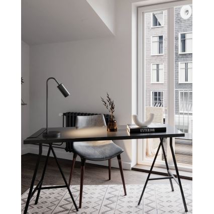 ByRydens - Bordlampe CURVE 1xGU10/7W/230V sort