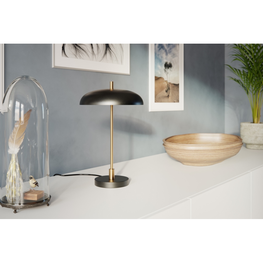 ByRydens - Bordlampe SHELBY 3xG9/5W/230V sort/guldfarvet