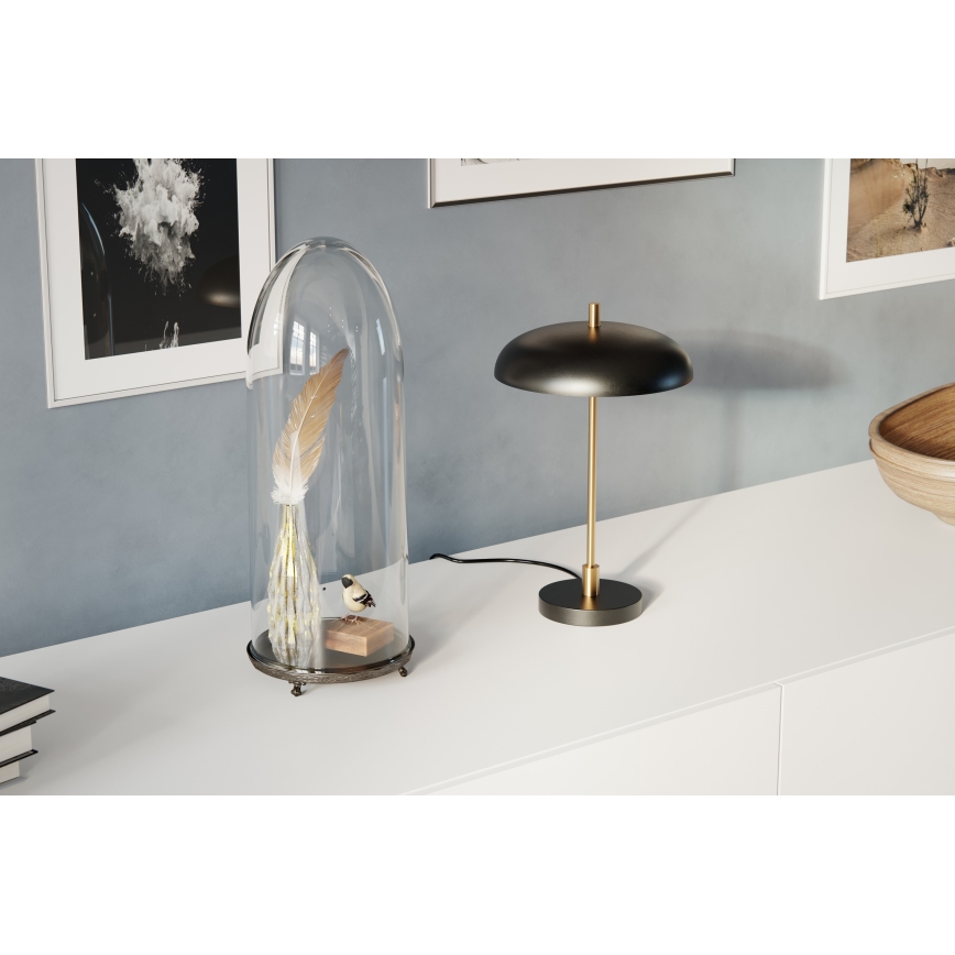 ByRydens - Bordlampe SHELBY 3xG9/5W/230V sort/guldfarvet