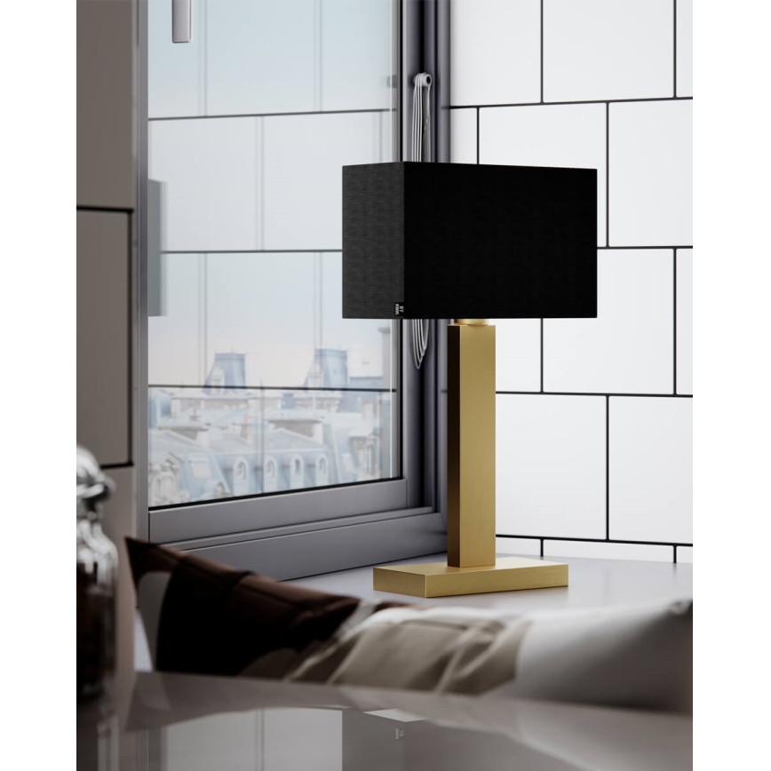 ByRydens - Bordlampe PRIME 1xE27/5W/230V sort/guld