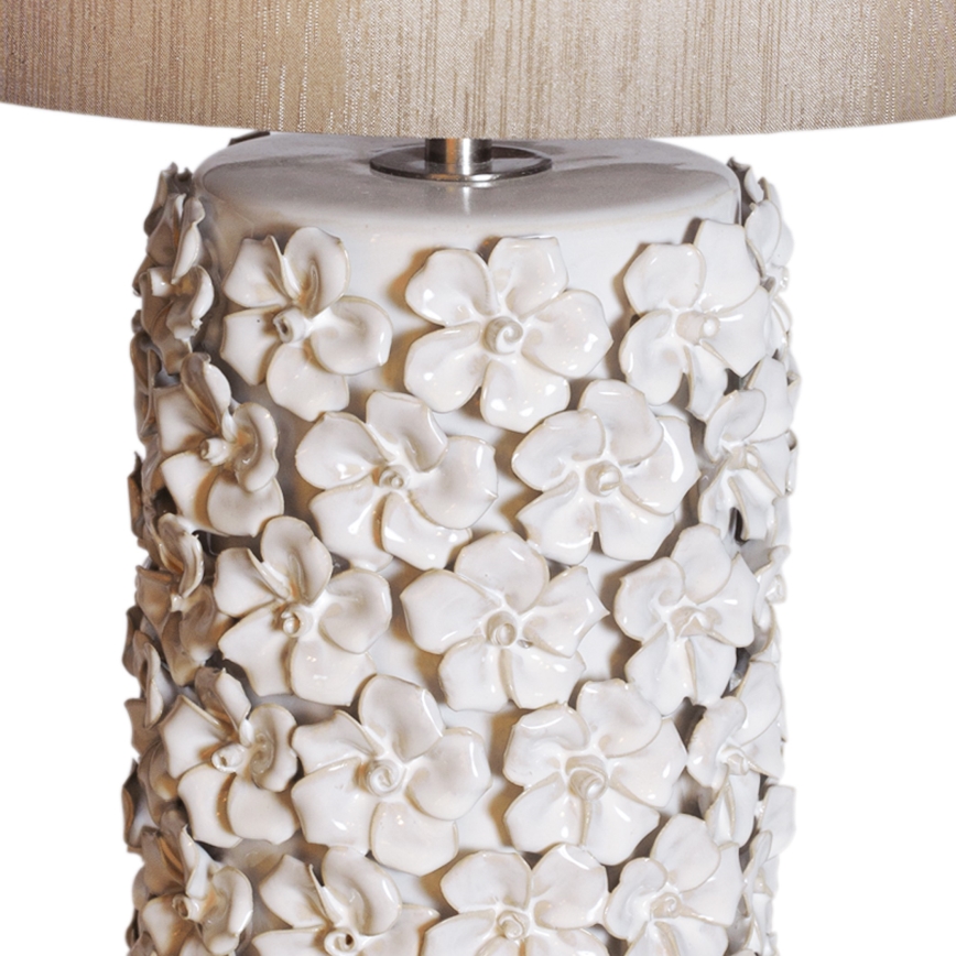 ByRydens - Bordlampe FIORE 1xE27/5W/230V cremefarvet