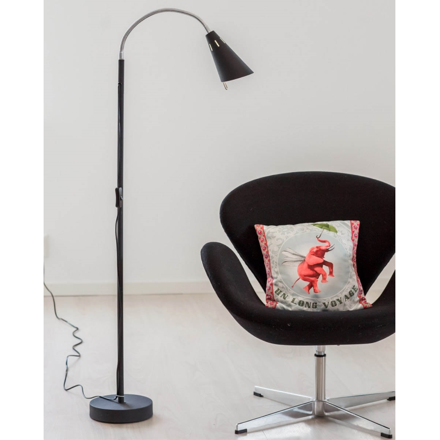 ByRydens - Gulvlampe BEST 1xE14/5W/230V sort
