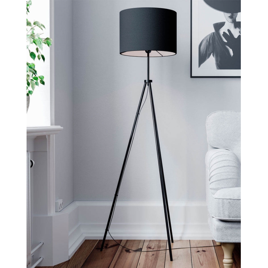 ByRydens - Gulvlampe RINA 1xE27/5W/230V sort