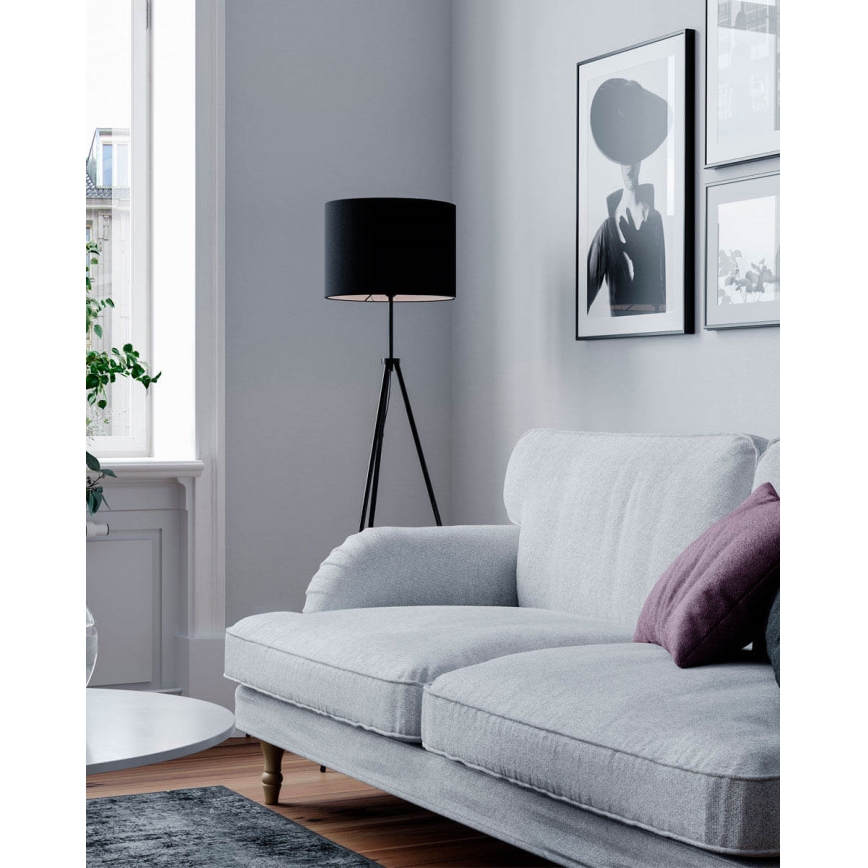 ByRydens - Gulvlampe RINA 1xE27/5W/230V sort