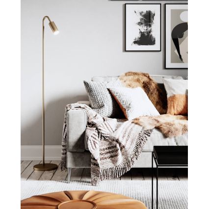 ByRydens - Gulvlampe CURVE 1xGU10/7W/230V guld