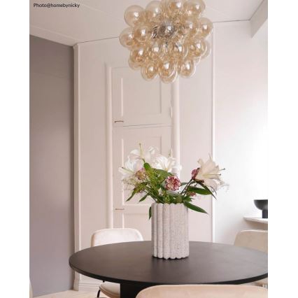 ByRydens - Pendel GROSS 8xG9/4W/230V røget/brun diameter 50 cm