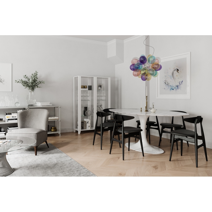 ByRydens - Pendel GROSS 8xG9/4W/230V farverig diameter 50 cm