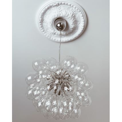 ByRydens - Pendel GROSS 8xG9/4W/230V transparent diameter 50 cm