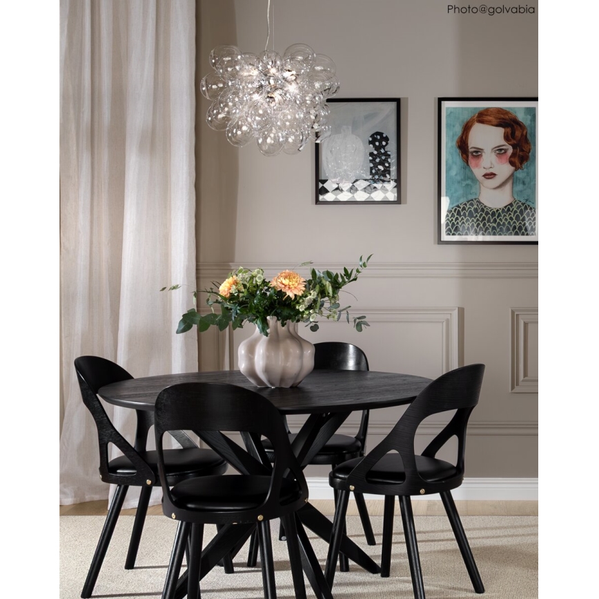 ByRydens - Pendel GROSS 8xG9/4W/230V transparent diameter 50 cm