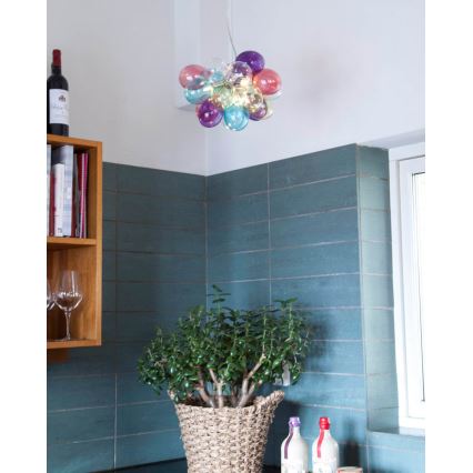 ByRydens - Pendel GROSS 3xG9/5W/230V farverig diameter 30 cm