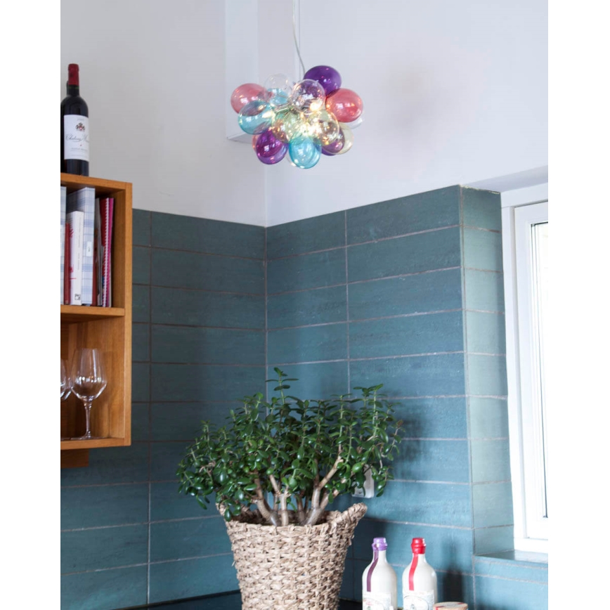 ByRydens - Pendel GROSS 3xG9/5W/230V farverig diameter 30 cm