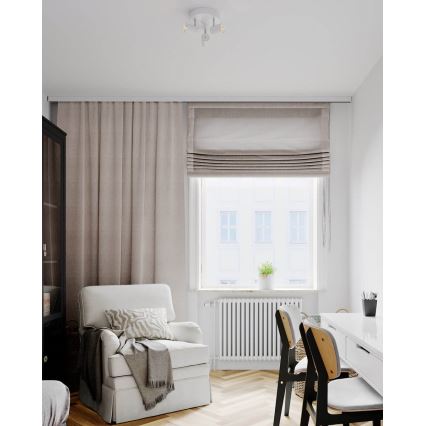 ByRydens - Spotlampe CORRECT 3xGU10/7W/230V hvid diameter 20 cm