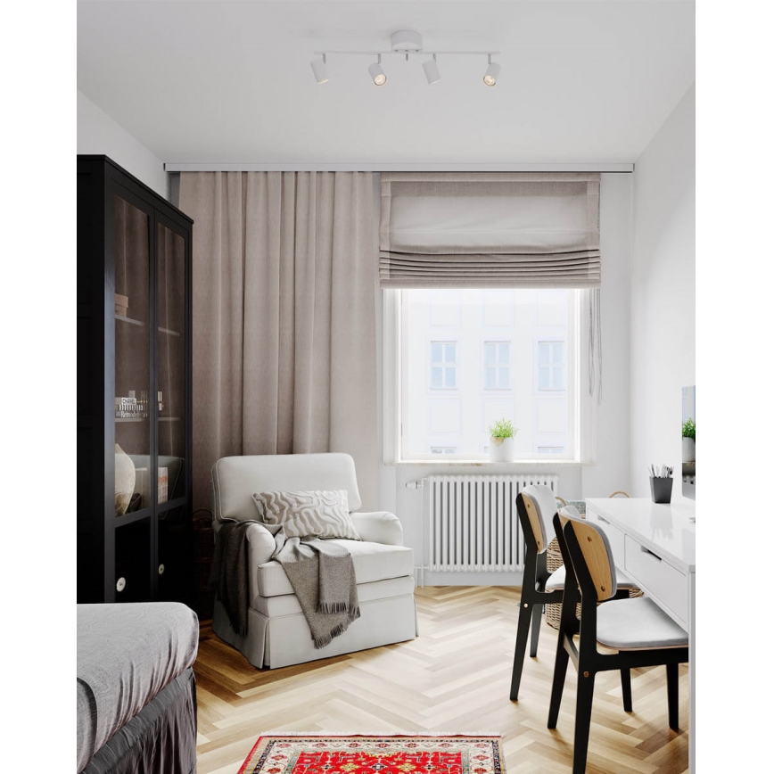 ByRydens - Spotlampe CORRECT 4xGU10/7W/230V hvid